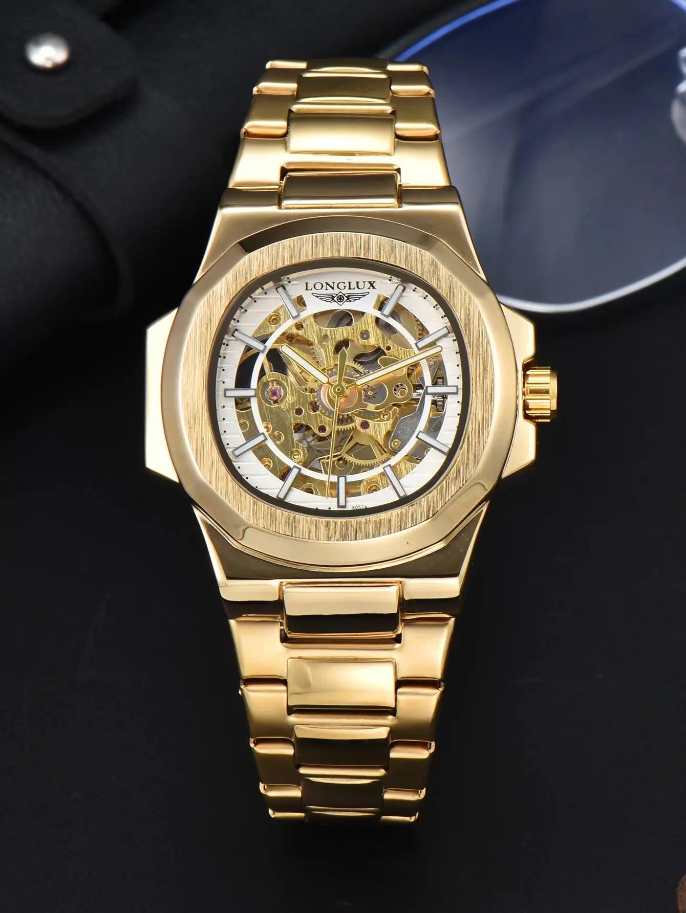 Men Automatic Mechanical Watch Skeleton