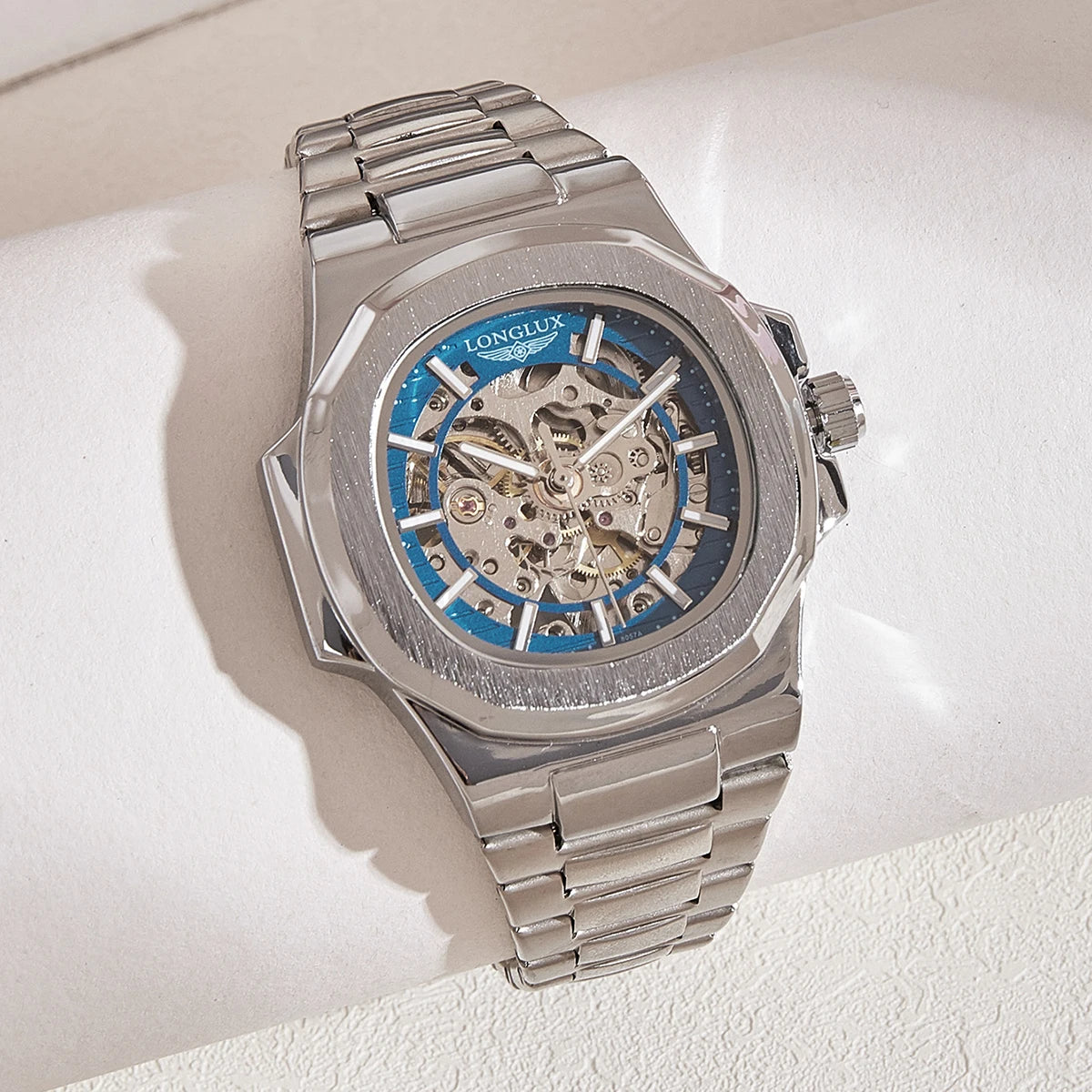 Men Automatic Mechanical Watch Skeleton
