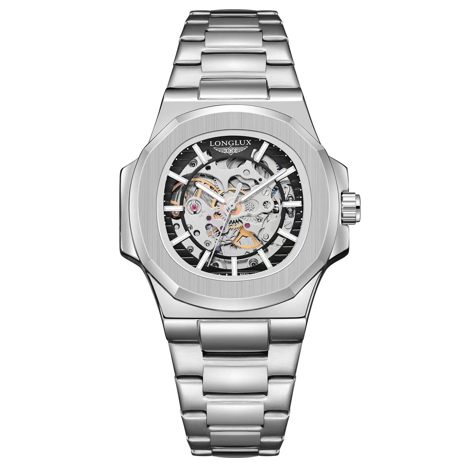 Men Automatic Mechanical Watch Skeleton