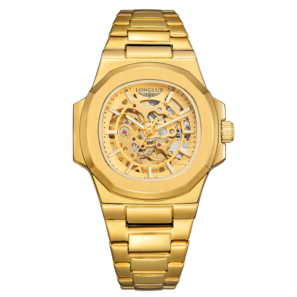 Men Automatic Mechanical Watch Skeleton