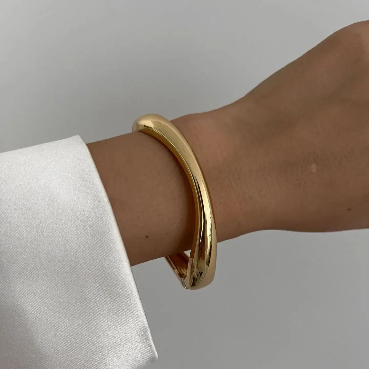 Vintage Metal Cuff Bangles Punk Gold Silver Bracelet