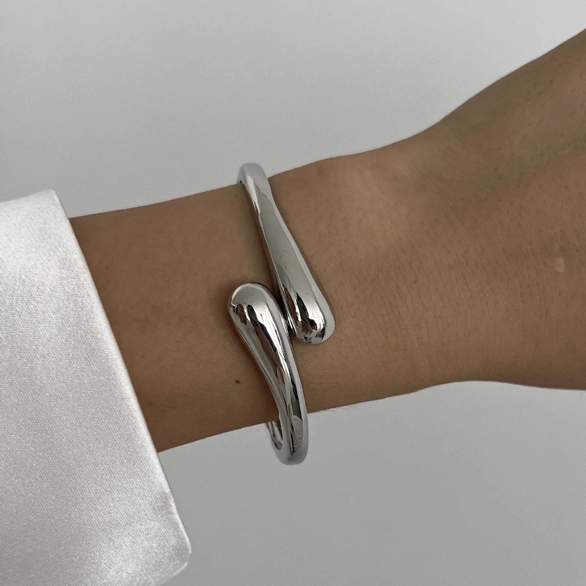 Vintage Metal Cuff Bangles Punk Gold Silver Bracelet