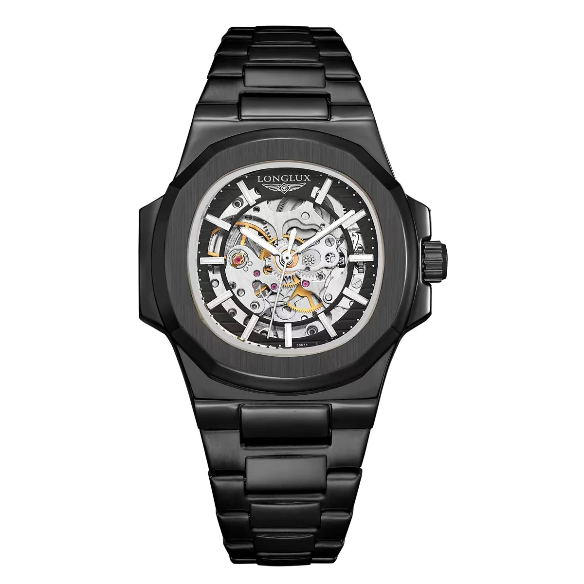 Men Automatic Mechanical Watch Skeleton