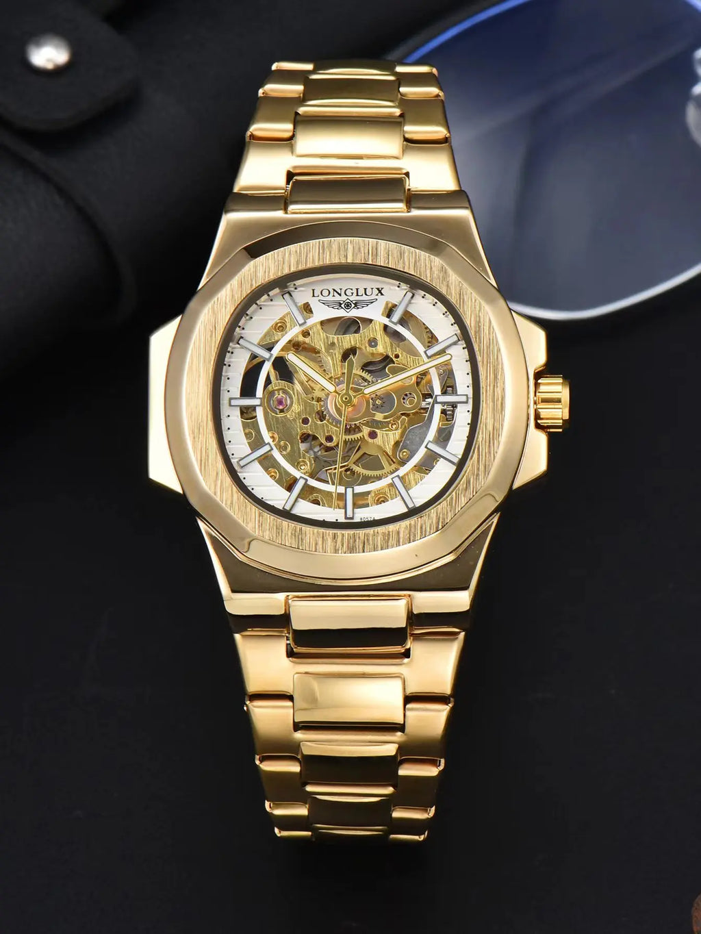 Men Automatic Mechanical Watch Skeleton