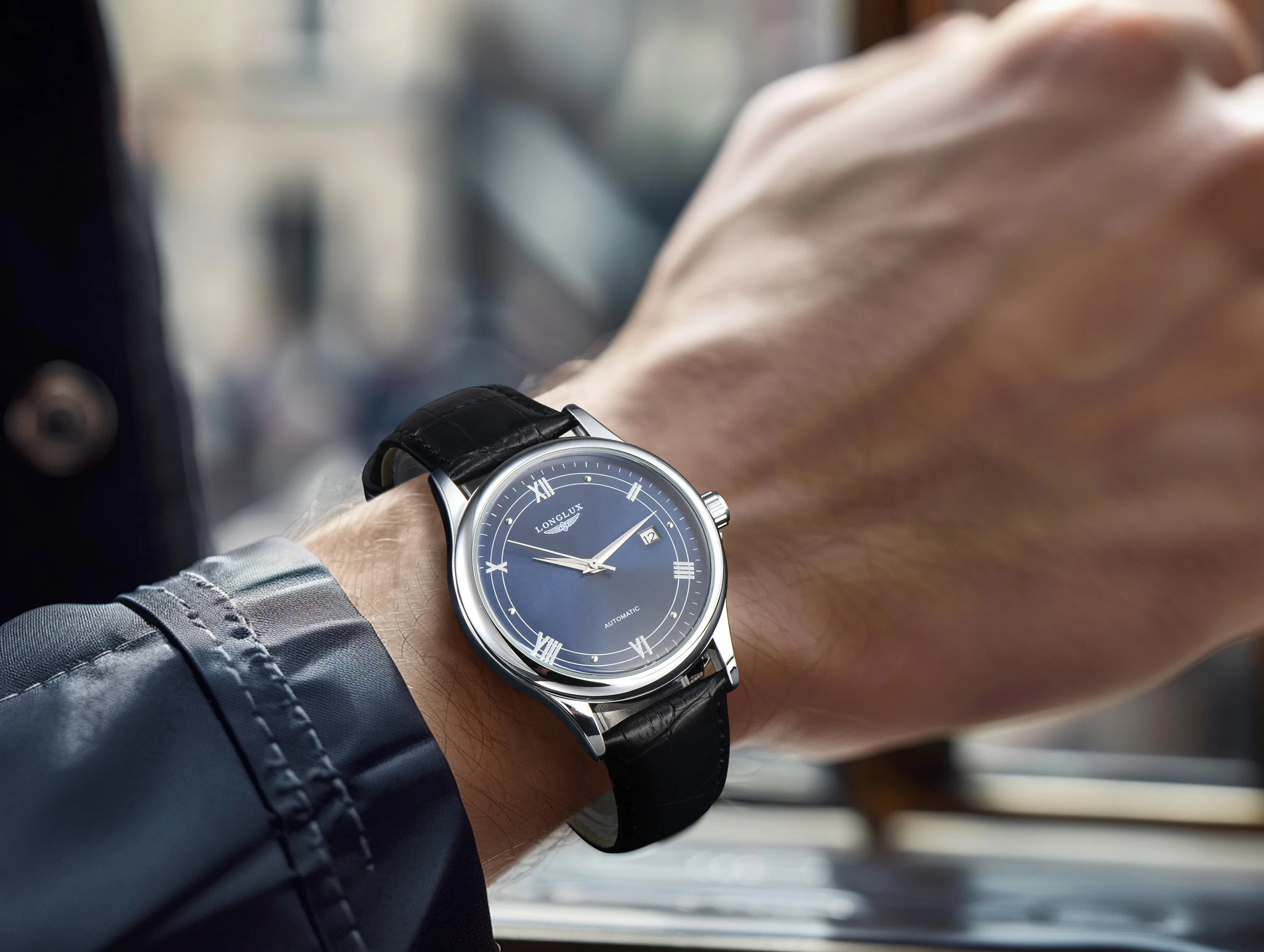 Automatic Man Watch Leather