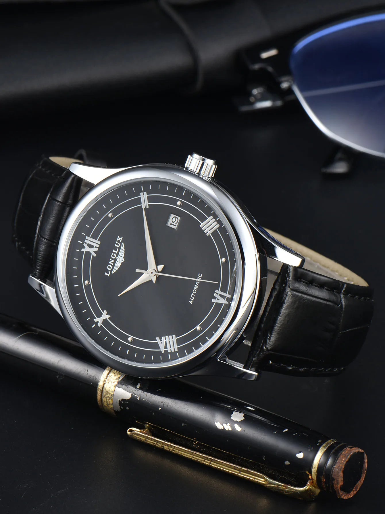 Automatic Man Watch Leather